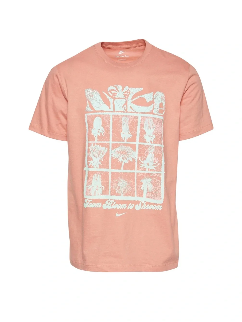 NIKE From Bloom to Shroom T-Shirt Size M Salmon Pink Air Max Madder Root Tee